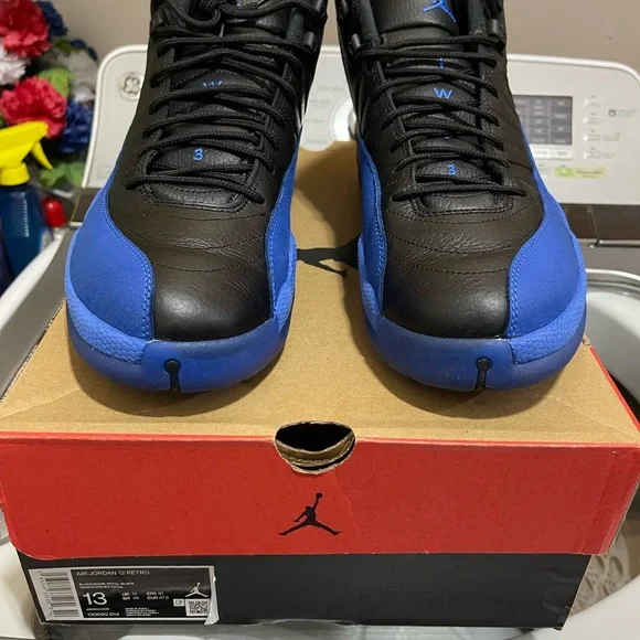NIKE AIR JORDAN 12 RETRO ROYAL BLUE - Picture 1 of 5